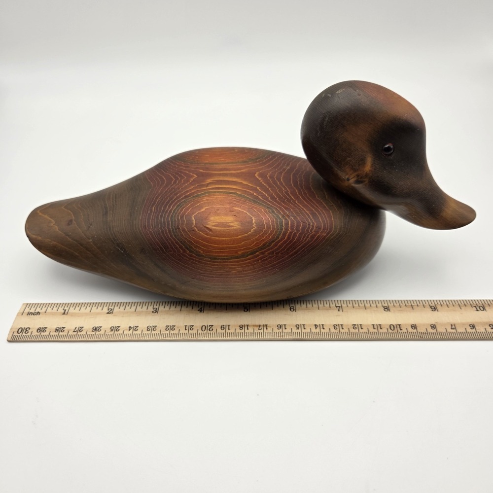 Vintage Bundy & Company John E. Bundy Wooden Duck Decoy Carving Signed - Picture 13 of 15